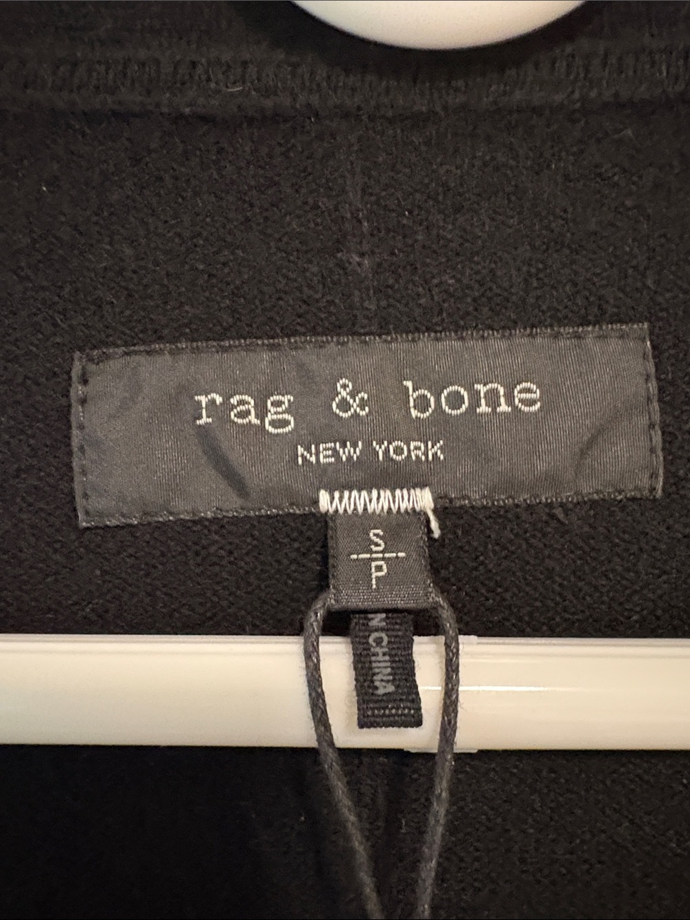 rag & bone Black Knit unisex cardigan sweater
